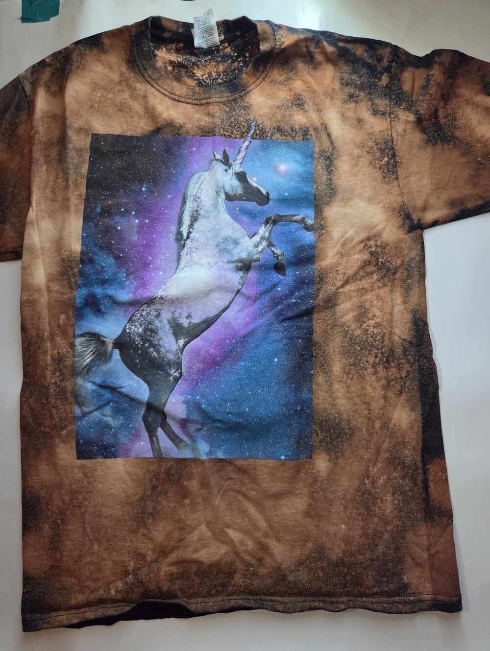 unicorn bleached tee